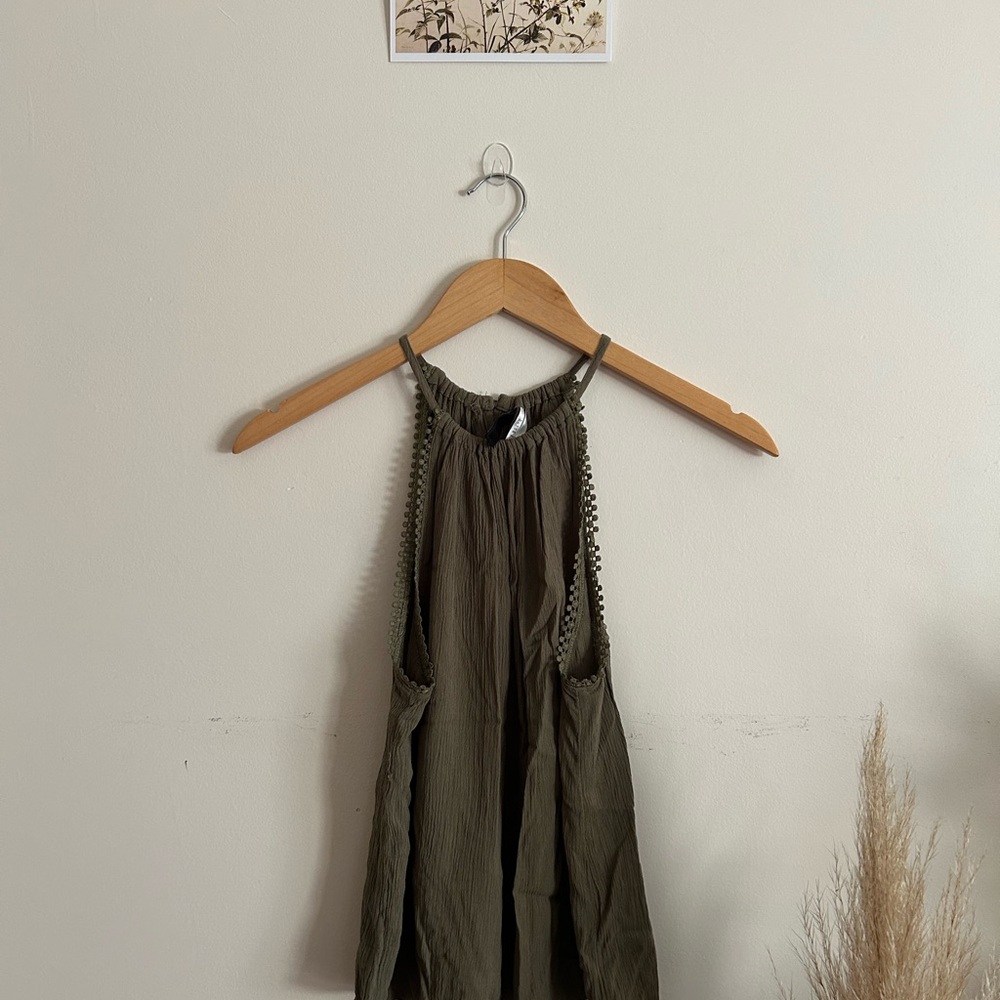 H&M Divided Olive Green Top